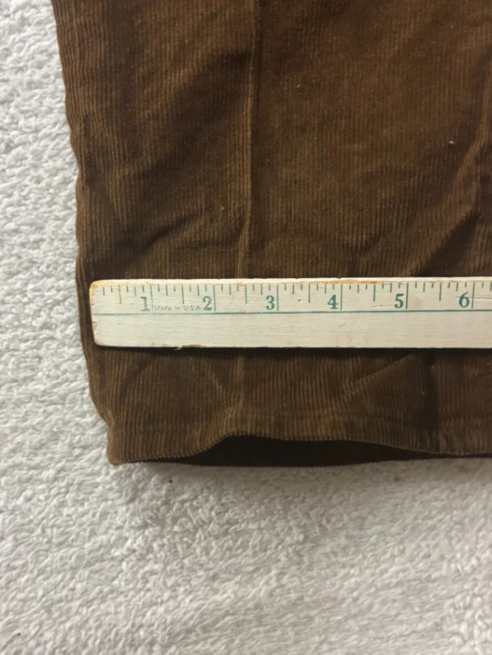 J. Crew 484 Slim Fit Corduroy Pants Mens Size 33x32 Brown Fine Cords Trousers